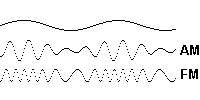Una señal puede ser transportada en una onda AM o FM.