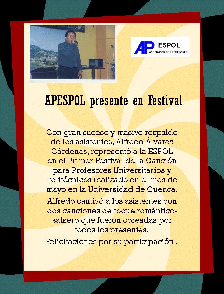 Alfredo Alvarez en La Universidad de Cuenca
