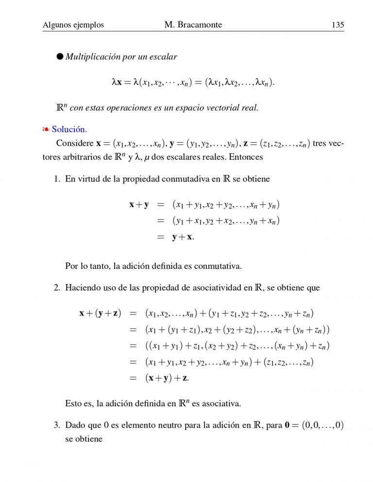 Espacios Vectoriales – Álgebra Lineal