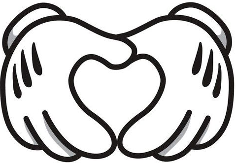 contar octal con manos de caricatura