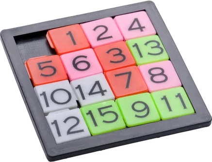 rompecabezas fichas numéricas deslizante