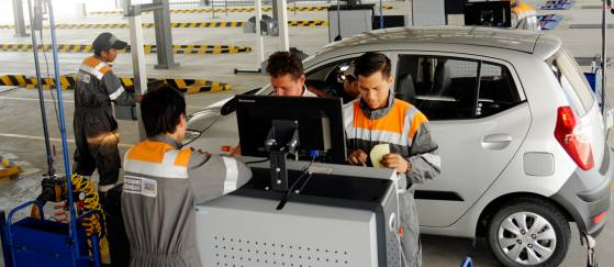 vehículo Revisión ATM