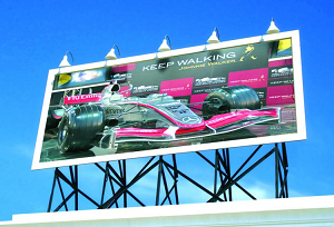 gigantografía en letrero