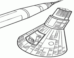 capsula espacial dibujo
