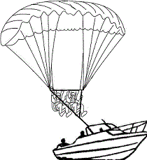 parasailing bote dibujo