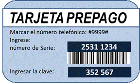 tarjeta prepago dibujo