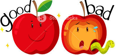manzana buena o mala