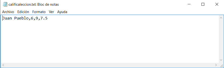 archivo txt dato numérico