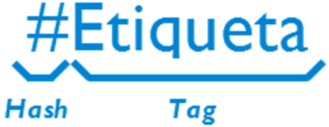 etiquetas con #
