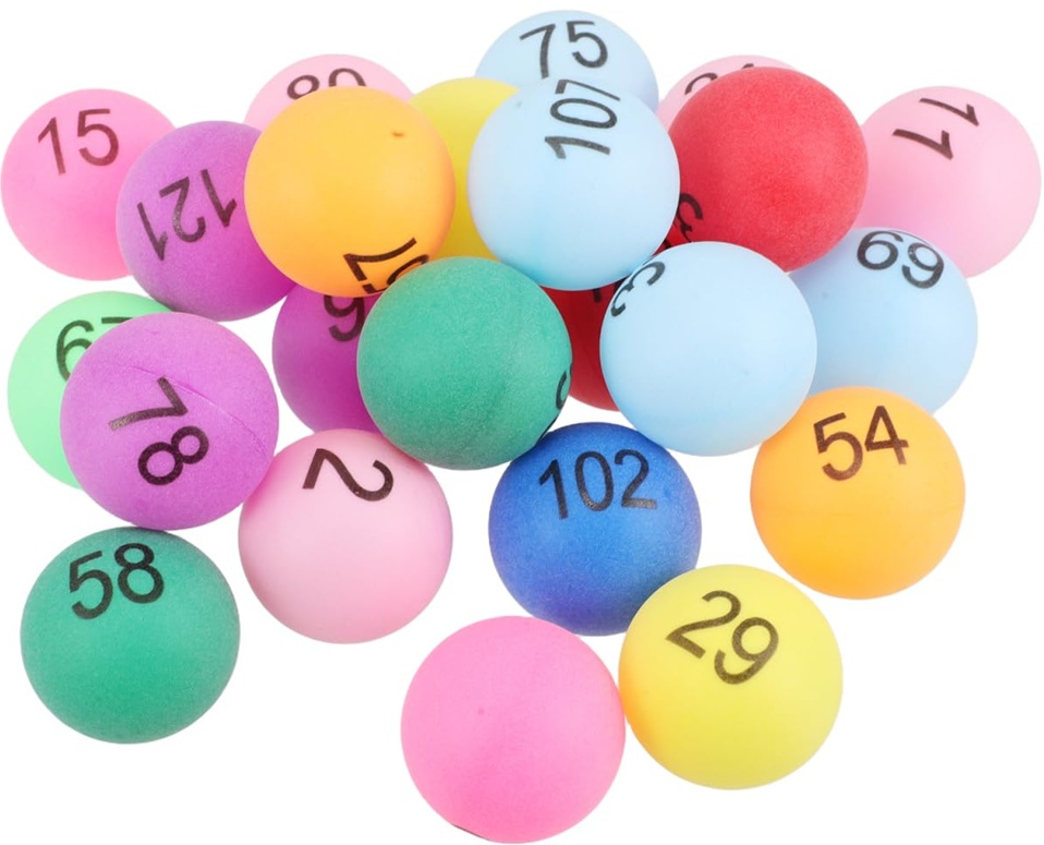 pelotas de color numeradas