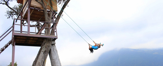 columpio Casa Árbol Baños Ecuador