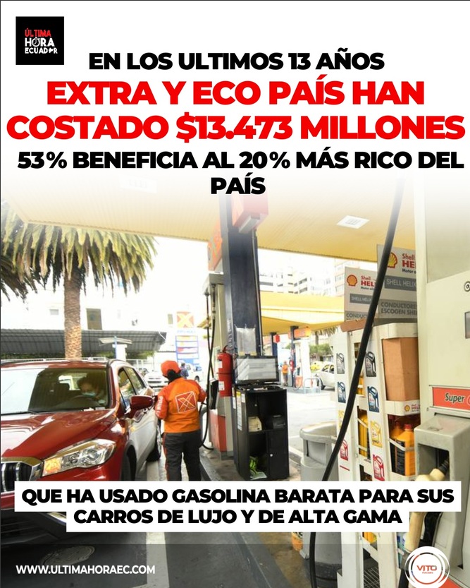 subsidios de combustibles ultimahora.ecu septiembre 2025