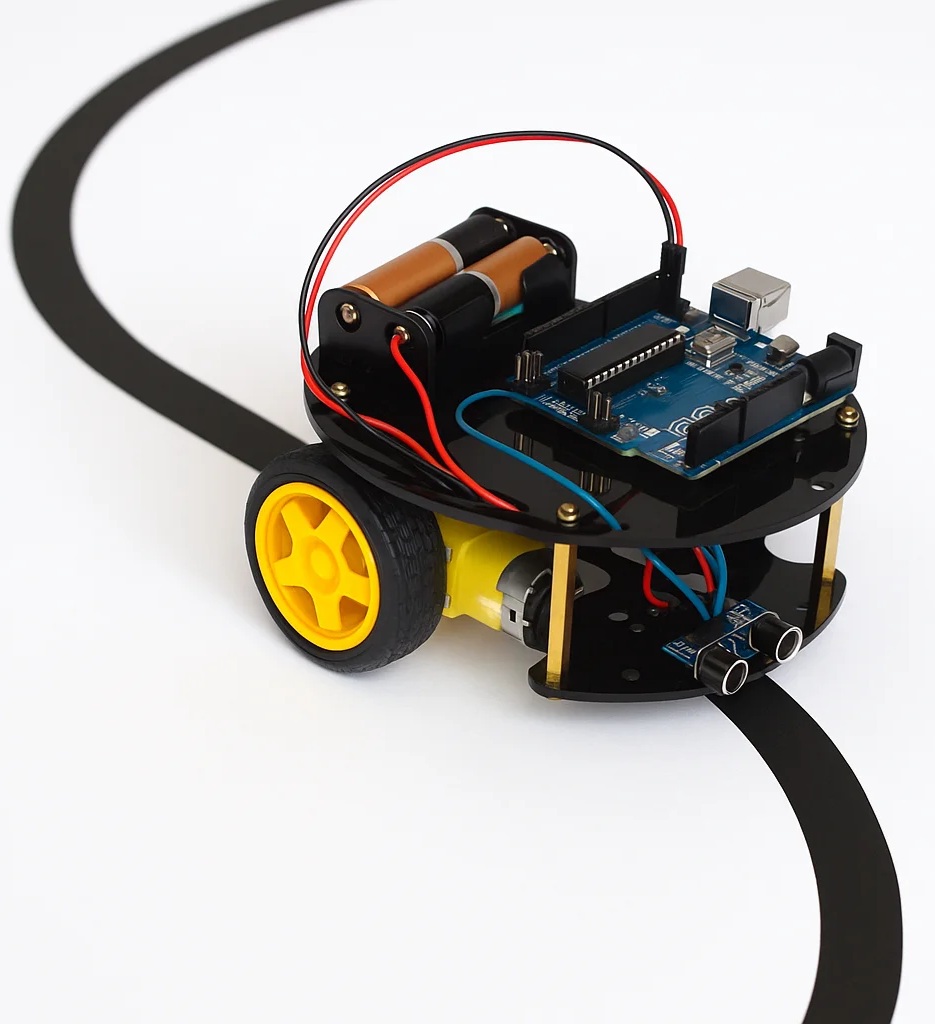 Arduino seguidor de línea prototipo pista
