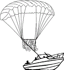 parasailing dibujo