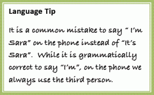 language tip