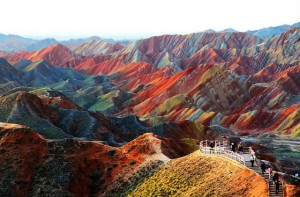 Parque Geológico Zhangye Danxia, China.