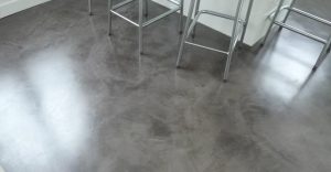 suelo de cemento alisado o microcemento