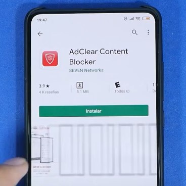 App para móvil que bloquea contenido molesto como anuncios y pop ups
