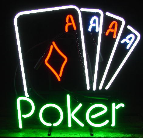 aa poker chips green white logo