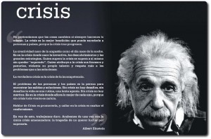 Crisis según Arbert Einstein