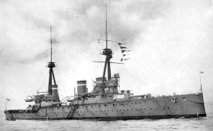 HMS_Invincible_(1907)_British_Battleship