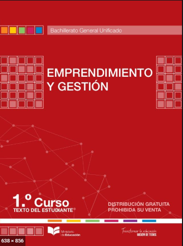 Libro De Texto Emprendimiento Y Gestión Primero De Bachillerato 1 BGU ...