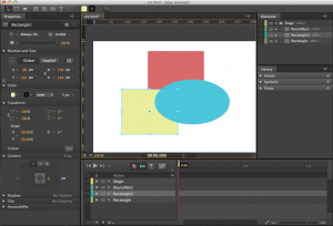 Espacio de Trabajo de Adobe Edge Animate