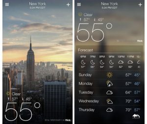 Aplicaciones para consultar el clima. Apps tiempo
