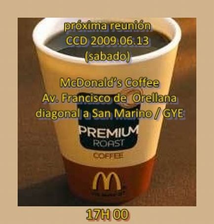 Nos vemos en McDonald's Coffee de la Av. Francisco de  Orellana, GYE ECU