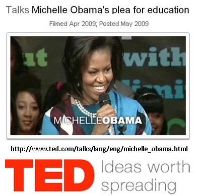 Michelle Obama's plea for education